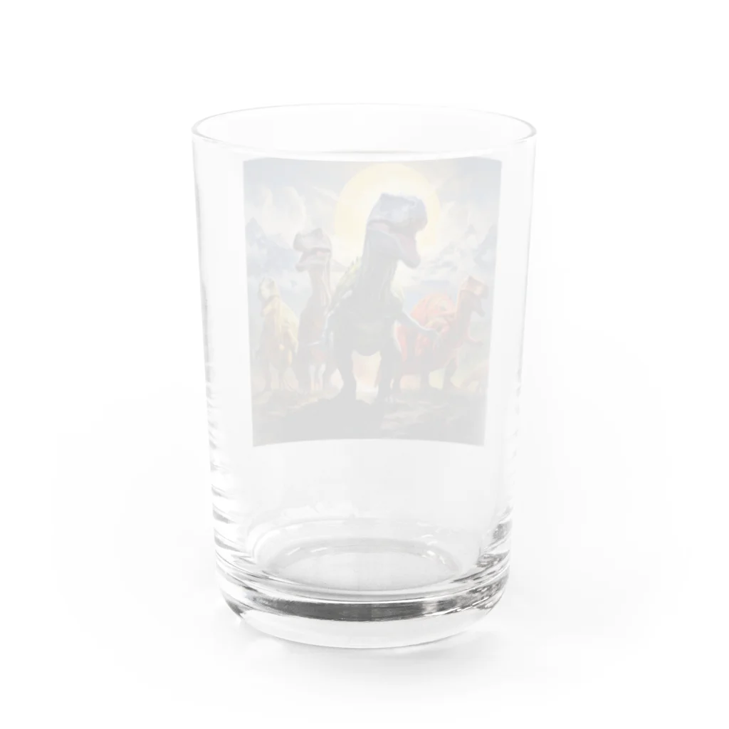 AQUAMETAVERSEの恐竜　なでしこ1478 Water Glass :back