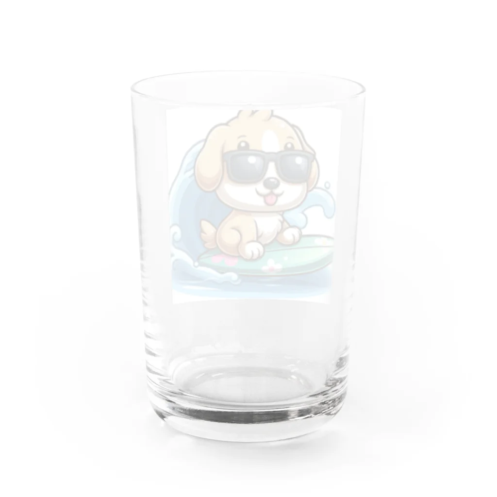 キューピットのふてくされワン Water Glass :back