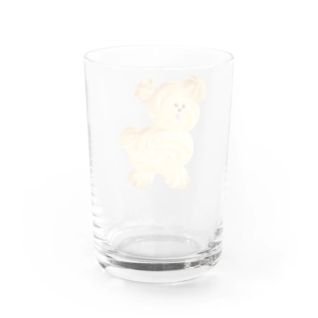 はしゃいでろクアッカワラビーのヤギさんのクッキー(いぬ) Water Glass :back