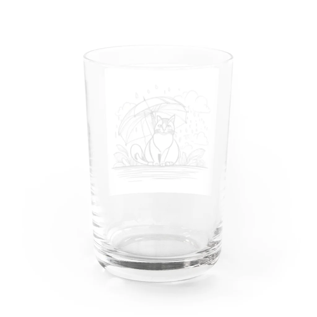 らうんじのカサネコ Water Glass :back