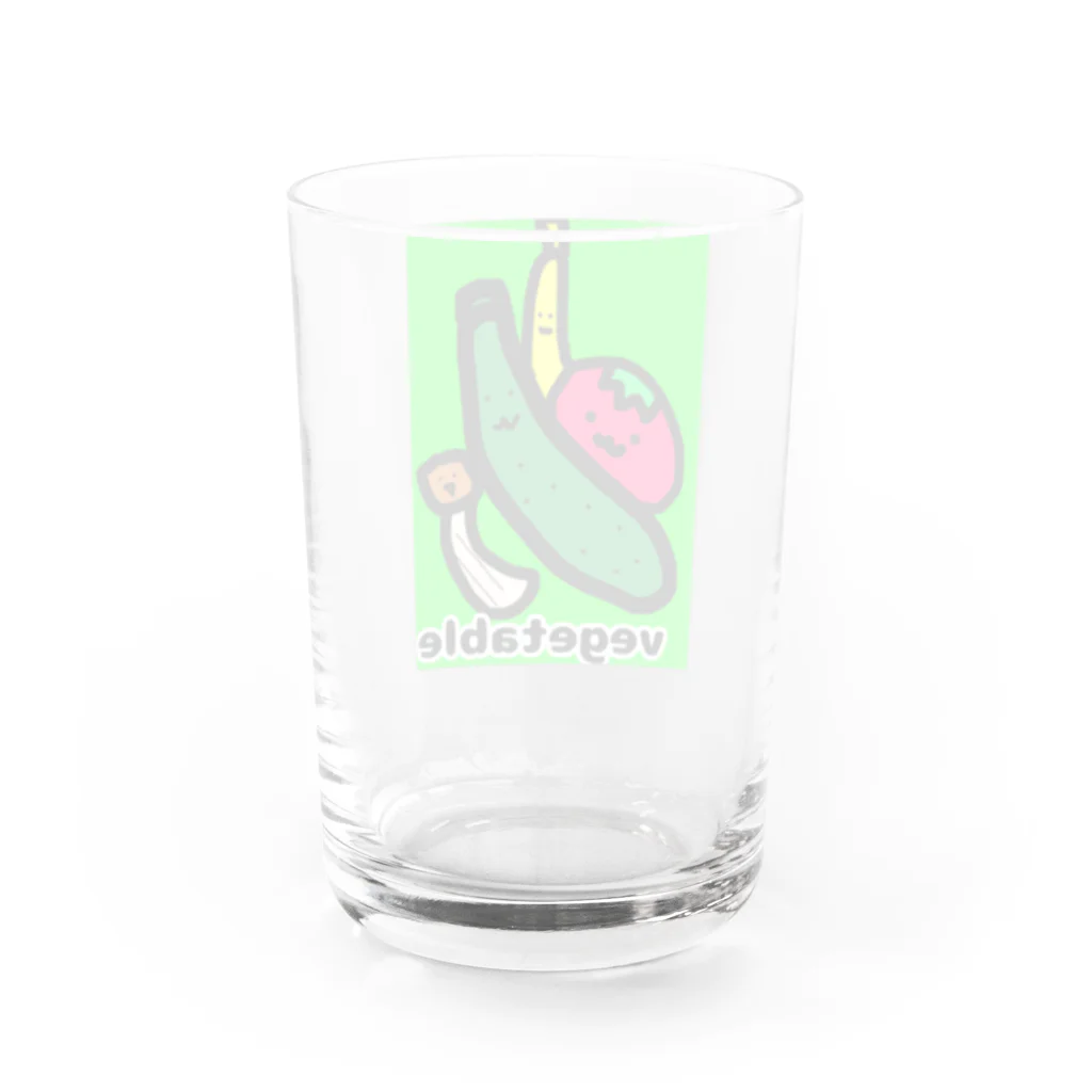 ペコりんショップのおやさいず！ Water Glass :back