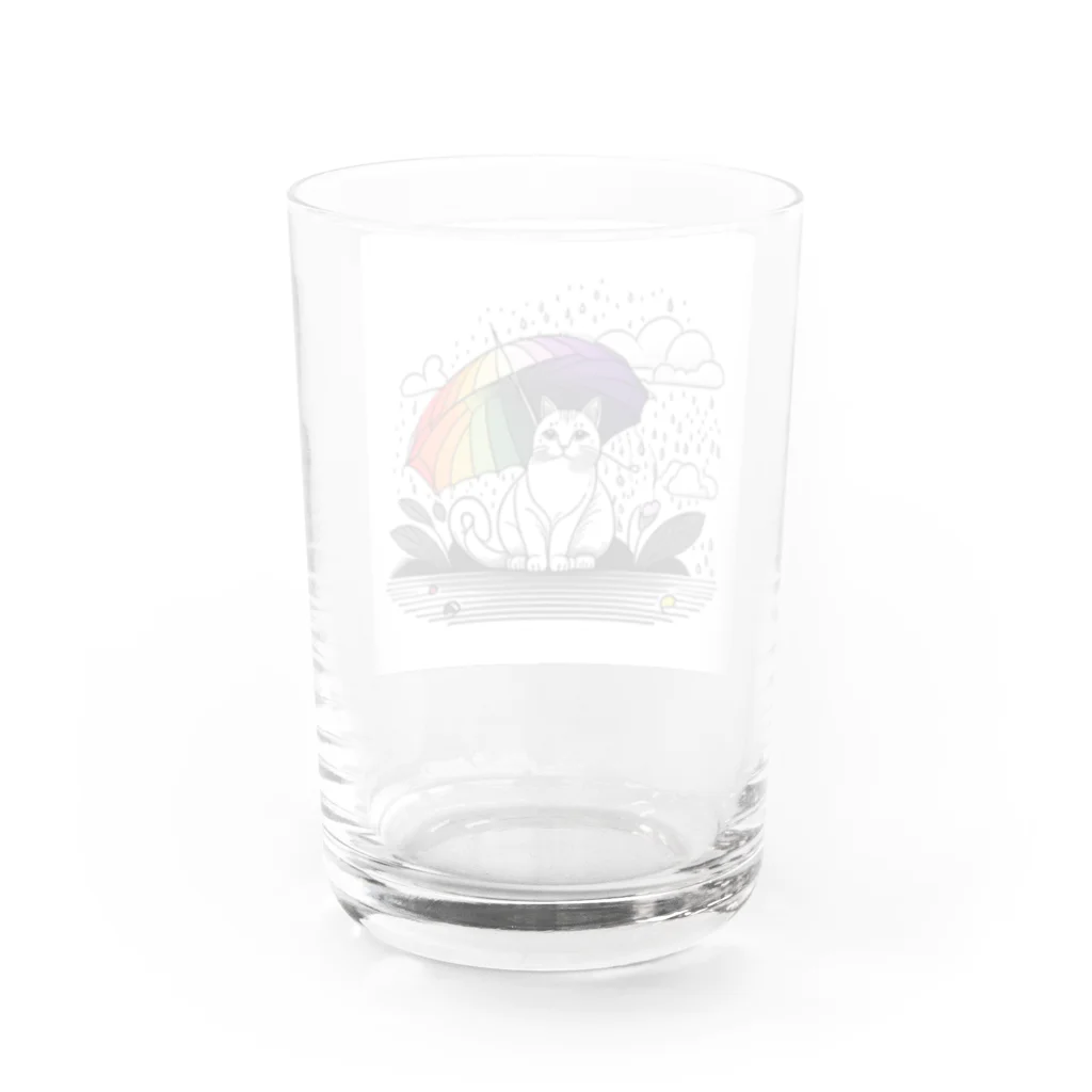 らうんじのニジネコ Water Glass :back