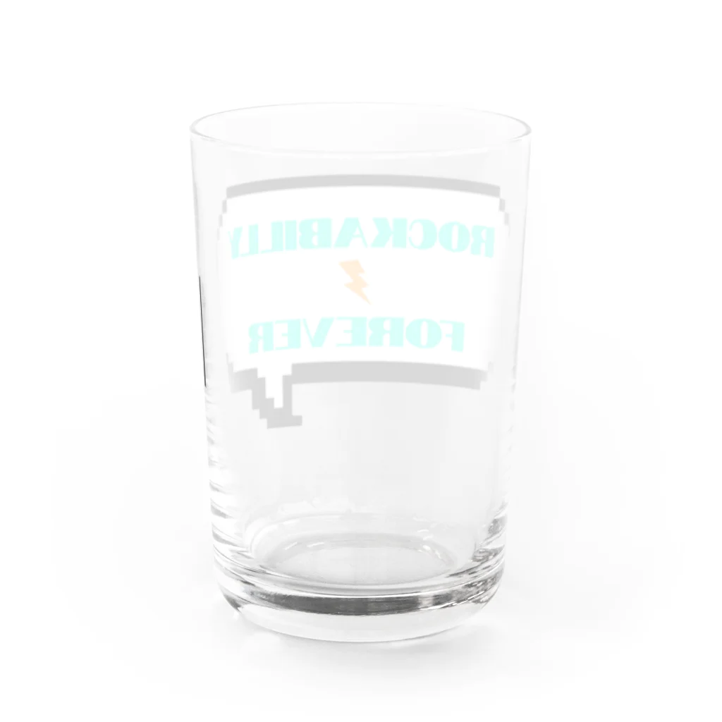 ロカビリーちゃんのROCKABILLY FOREVER(ふきだし) Water Glass :back