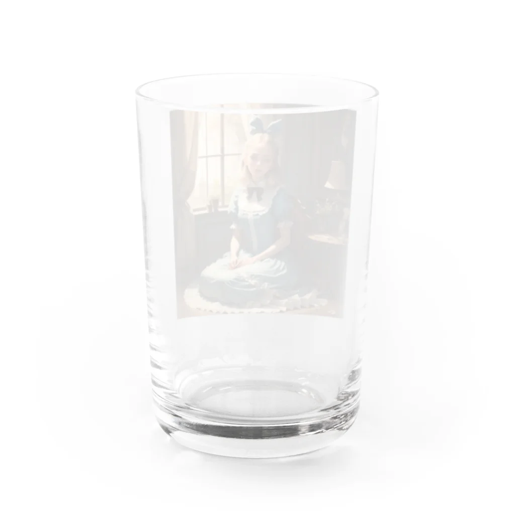 LONGSTONEのアリスインワンダーランド Water Glass :back