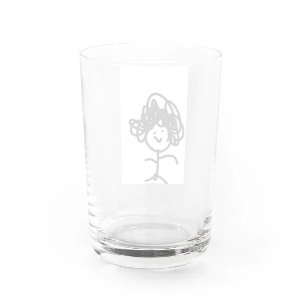 かいちゃんの天パくん Water Glass :back