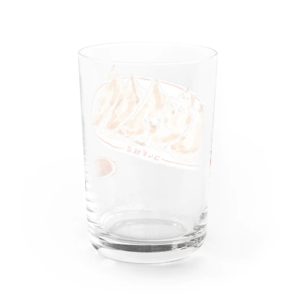 トコロコムギのニンニクたっぷり餃子にゃんこ Water Glass :back