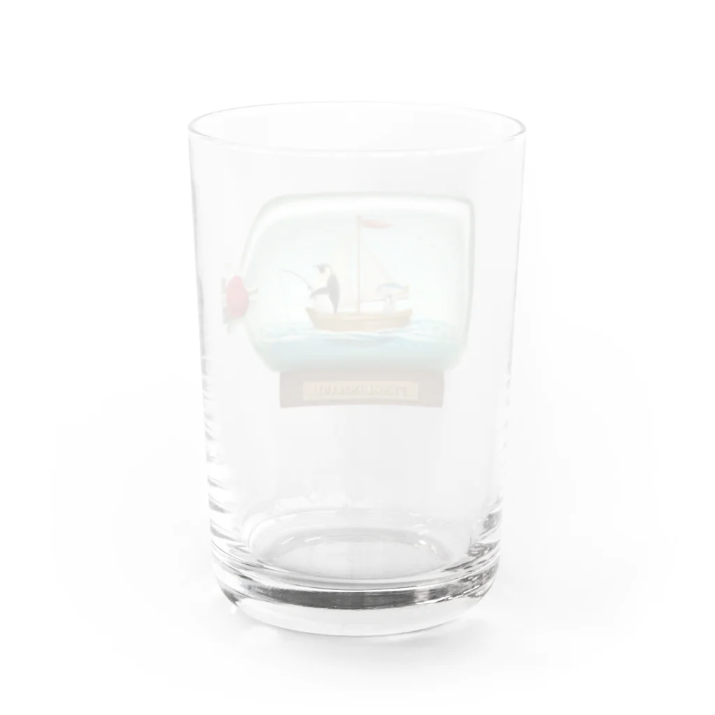 Icchy ぺものづくりのペンギン丸 Water Glass :back