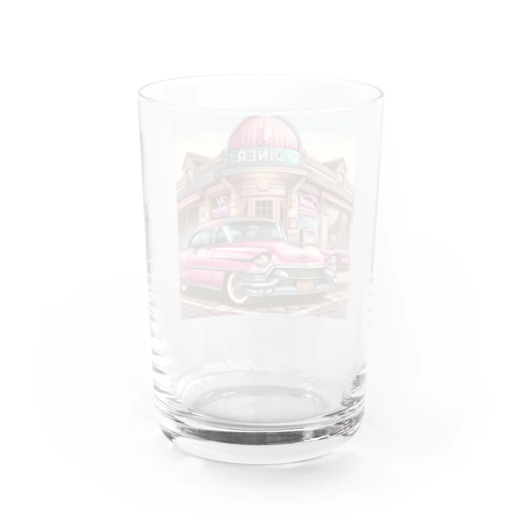 the blue seasonのノスタルジッククルーズ：1950年代のダイナーデート Water Glass :back