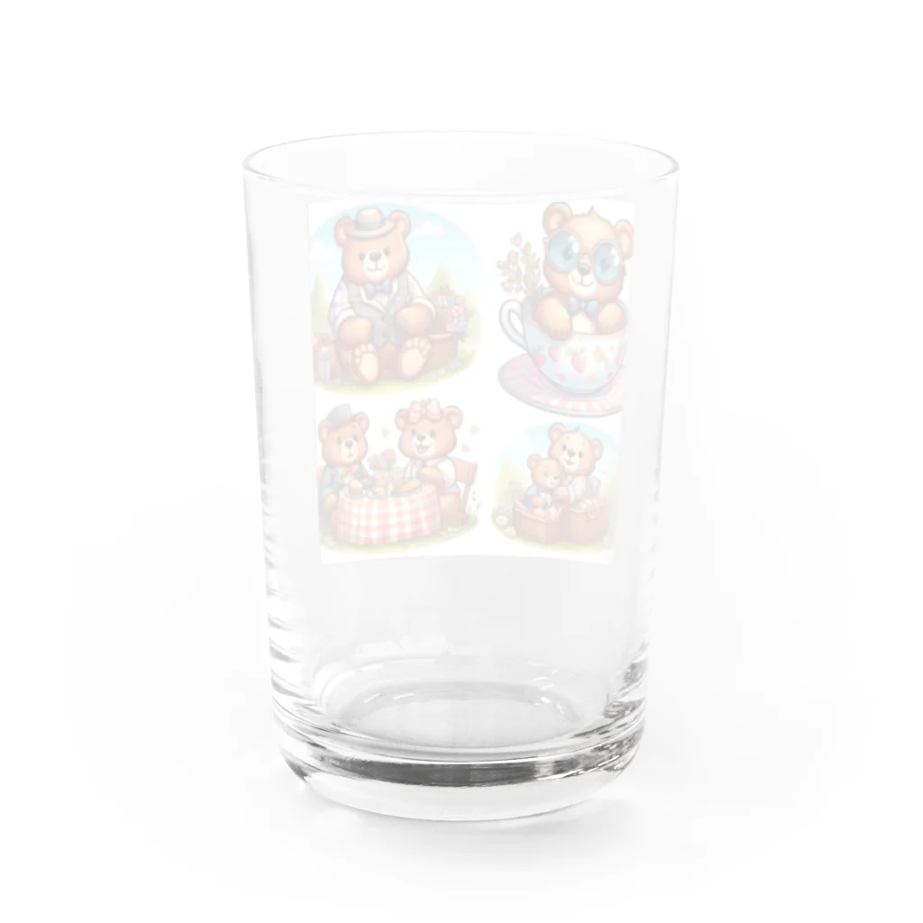 Chocolaのピクニックマ1 Water Glass :back