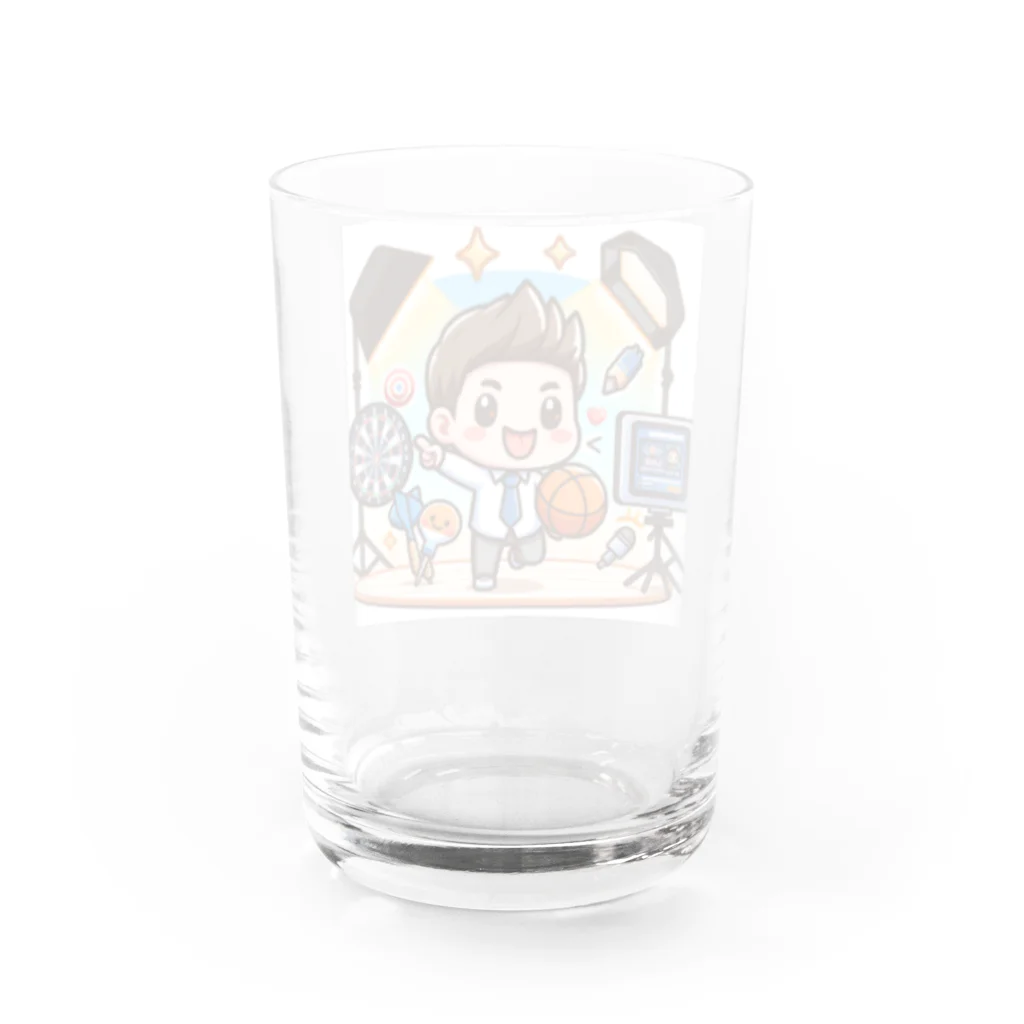 bottaの可愛い、かず。さん、バスケダーツ Water Glass :back