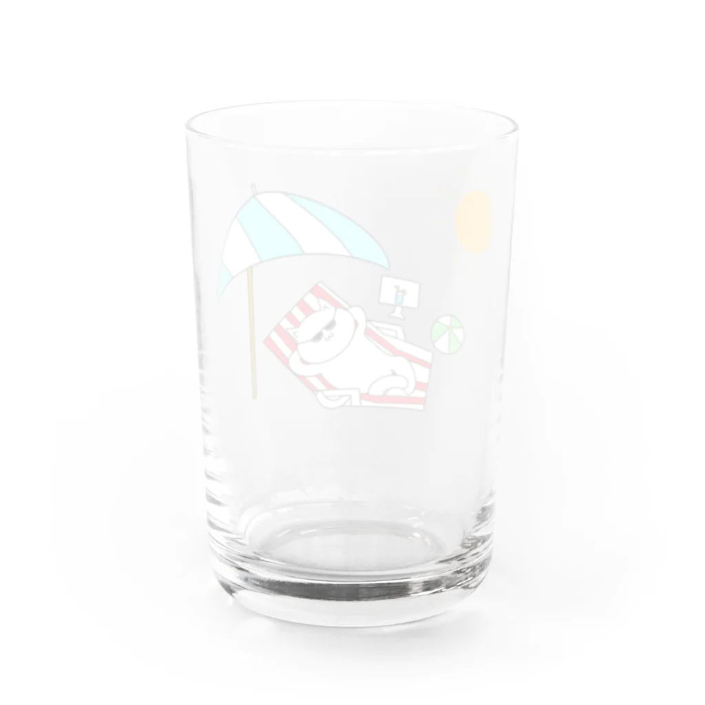 CrossArtのリゾートねこ Water Glass :back