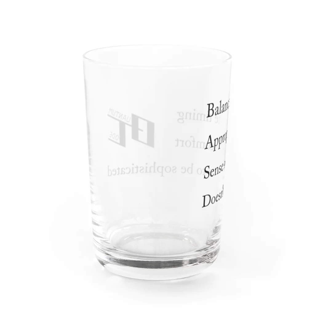 QUANTUM CODEのBASD_QC Water Glass :back