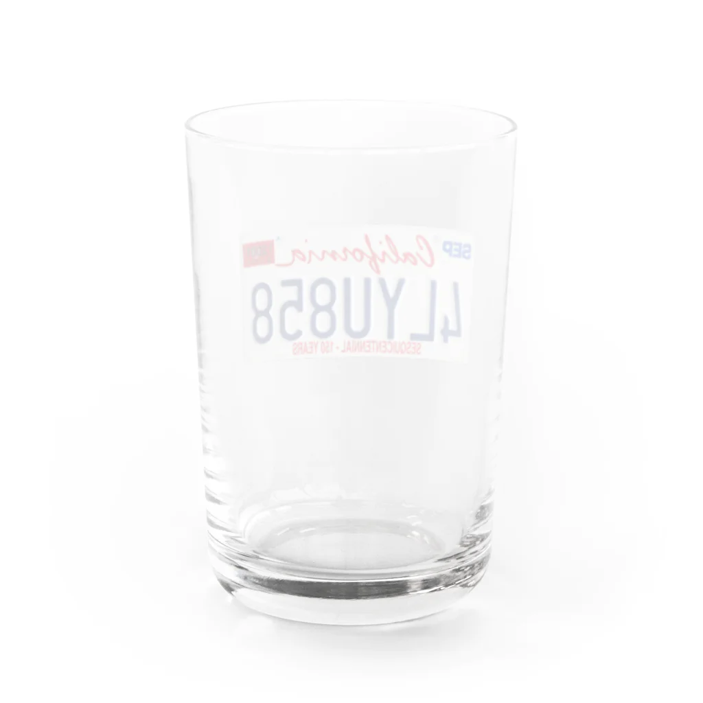 Join.のナンバープレート Water Glass :back