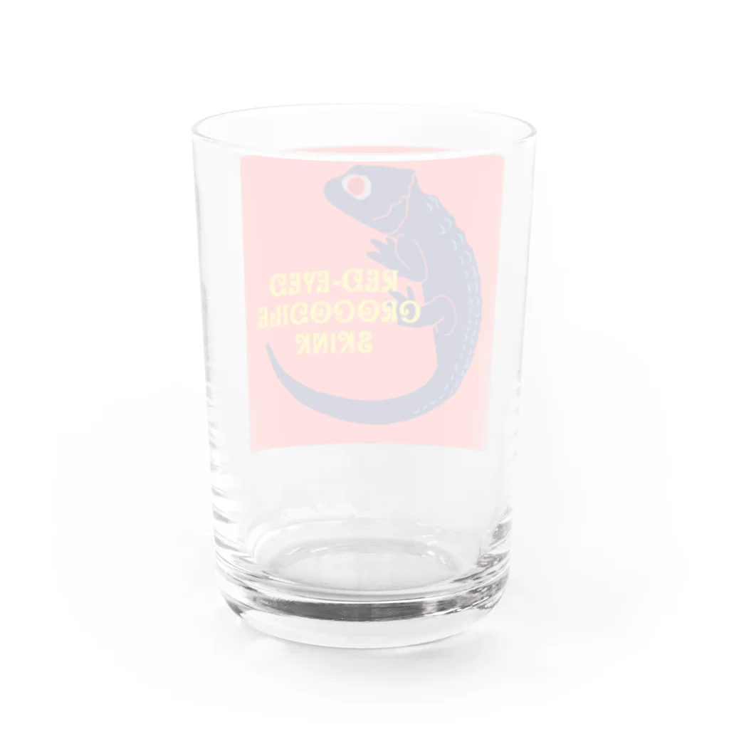 Geckoのアカメカブトトカゲ Water Glass :back