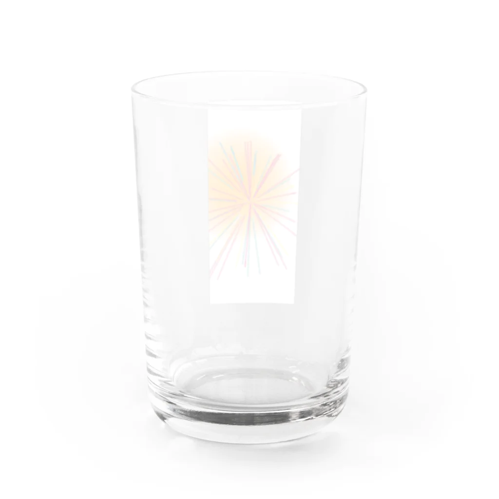 桜の葉っぱのビタミン Water Glass :back
