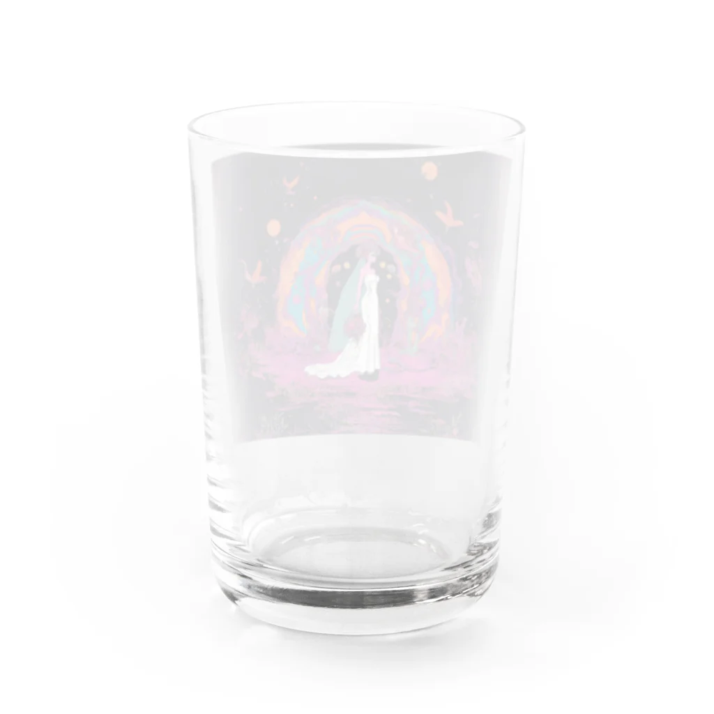 サイケデリックえりの美しき花嫁 Water Glass :back