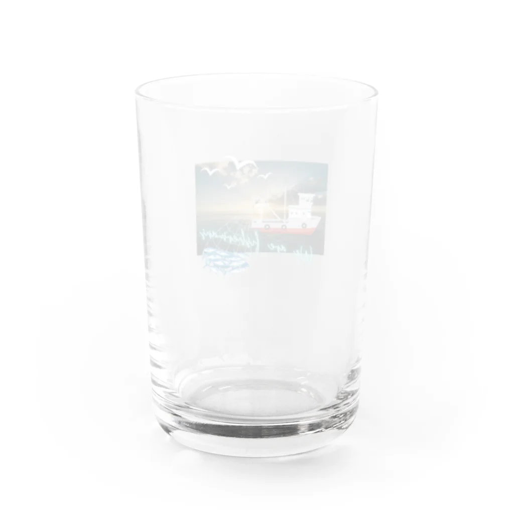 Yanjiisの漁と漁船 Water Glass :back