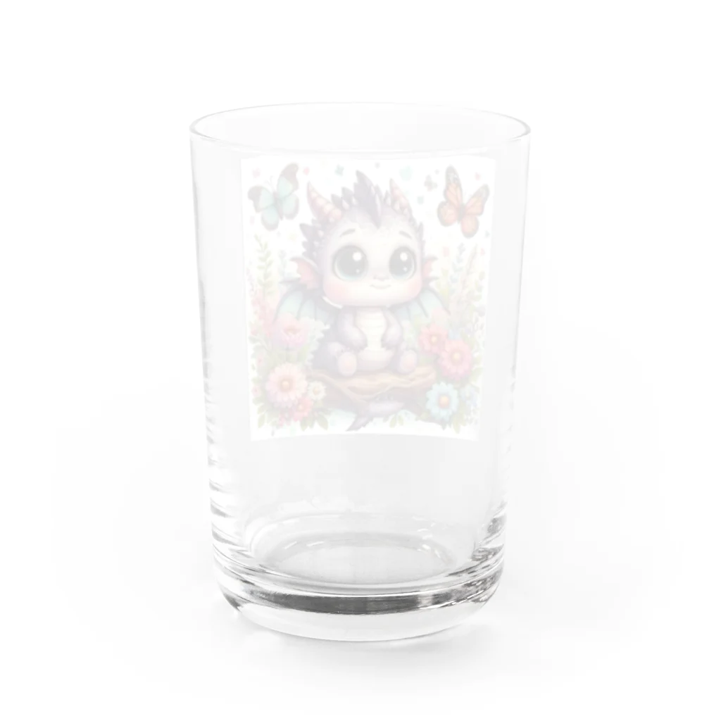 正龍のCute3龍我ryuga Water Glass :back