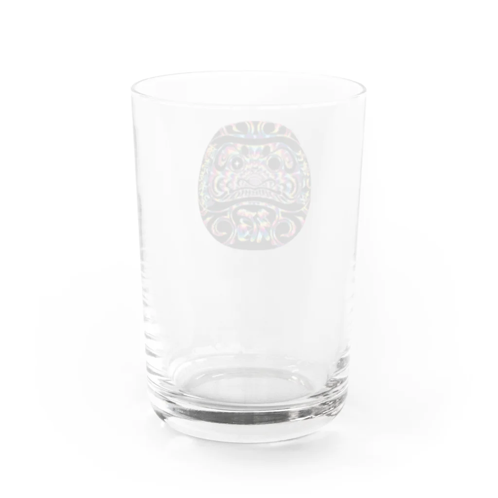 OWNER Sinの七転び八起き商売繁盛達磨L⭐︎D Water Glass :back