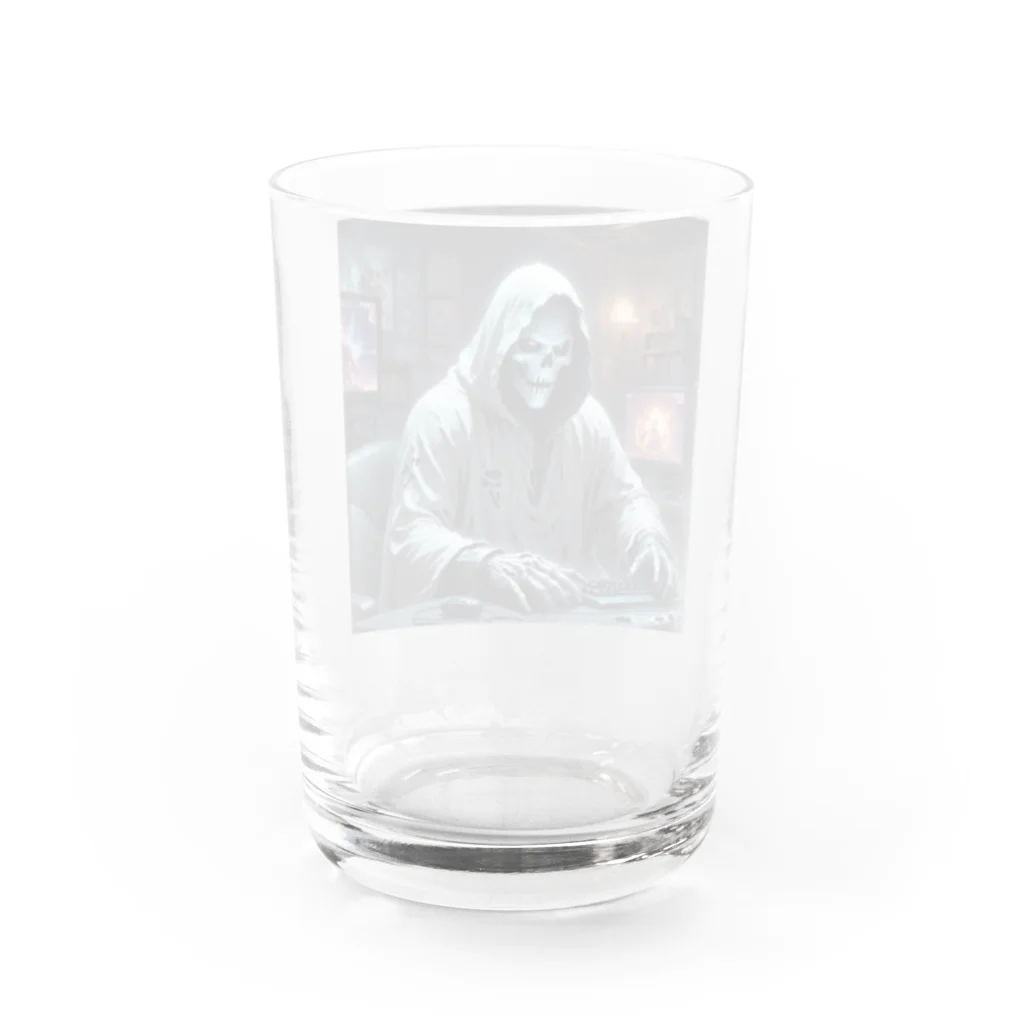 houkのハッキングを試みる骸骨 Water Glass :back