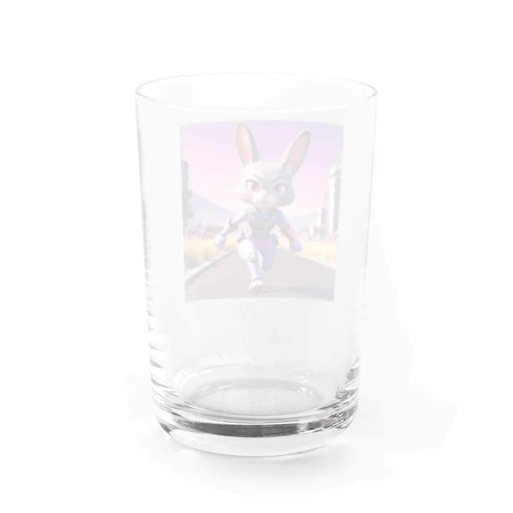 kaz_new9の未来のうさぎ戦士 Water Glass :back