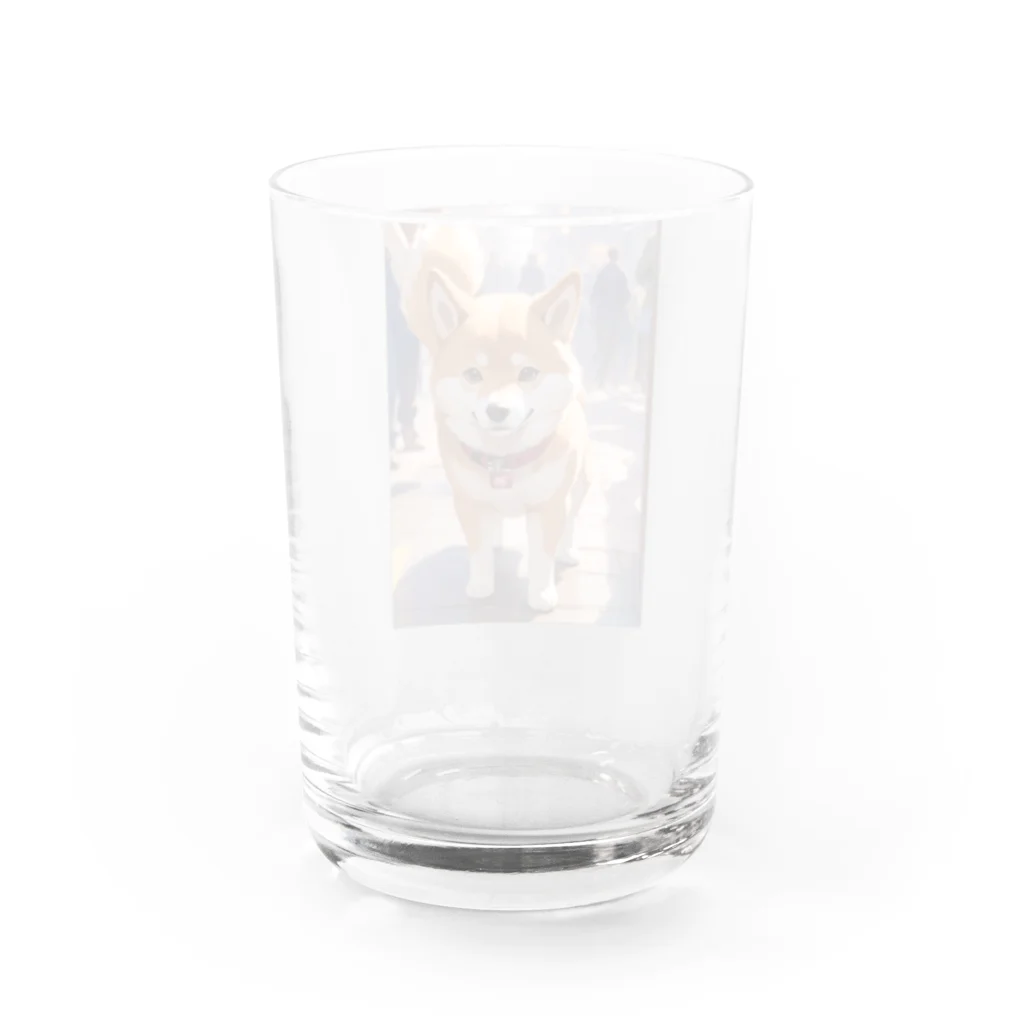 konoha_0326のしば犬くん Water Glass :back