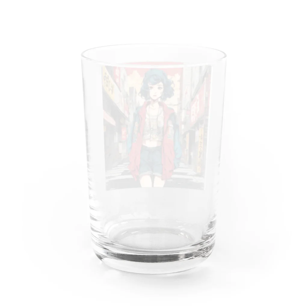 YONNKITCHのクールガール Water Glass :back