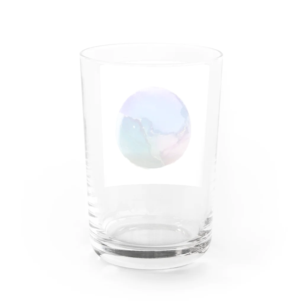 shop hrkのインクアートグラス【smokey blue】 Water Glass :back