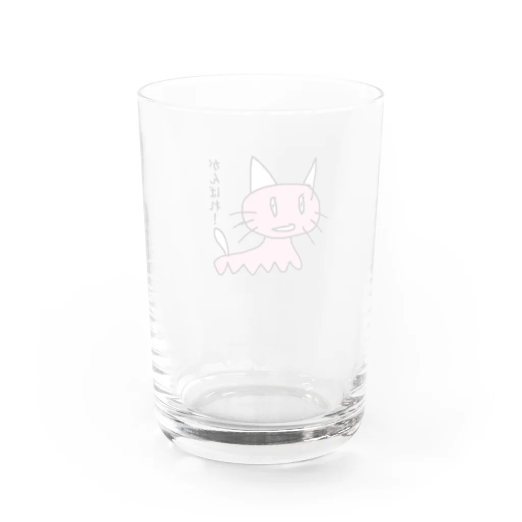 ぴりたぁのグッズ販売場のとてもかわいい猫 Water Glass :back