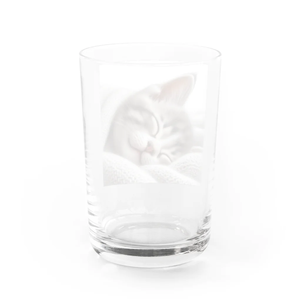 kangekiのお昼寝にゃんこNo.4 Water Glass :back