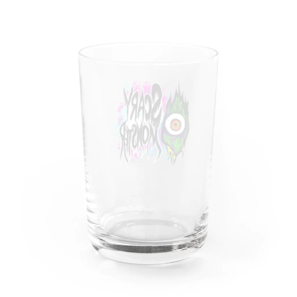 TKGのスケアリーモンスター Water Glass :back