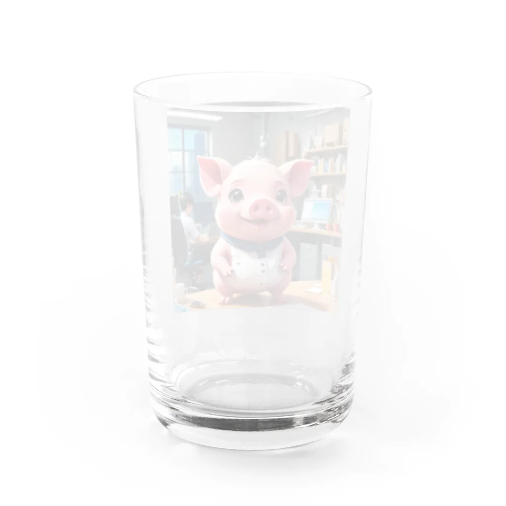 MTHの会社のぷろせすをするみにぶた管理製品開発 Water Glass :back