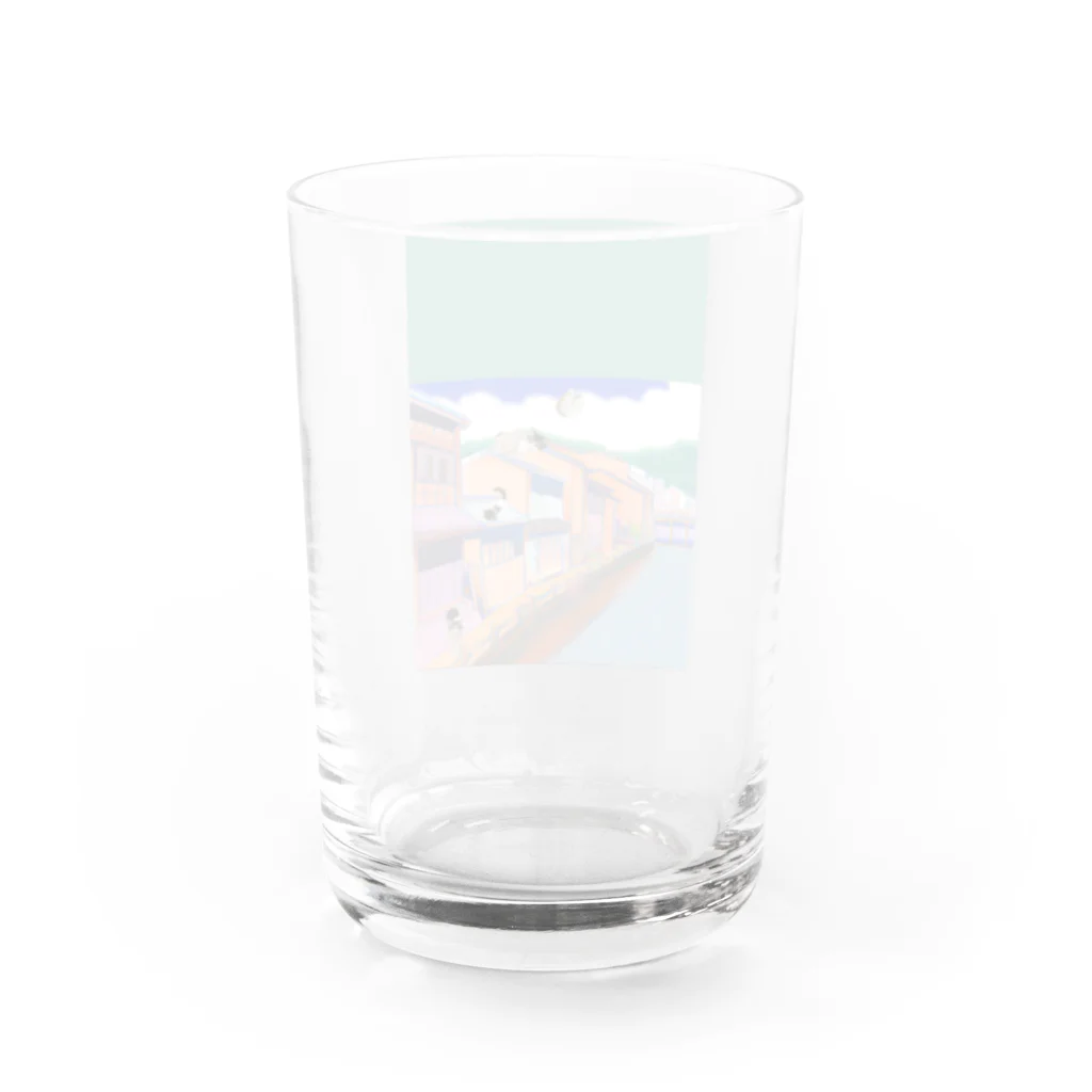 momo_emiの昔と猫 Water Glass :back