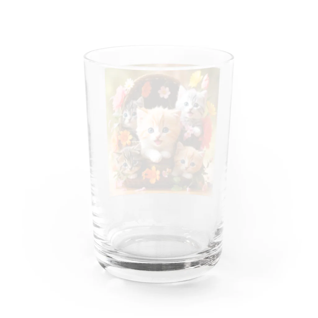 AsukaKotohaの子猫大好き「No CAT No Life」 猫のいない人生なんて！ Water Glass :back