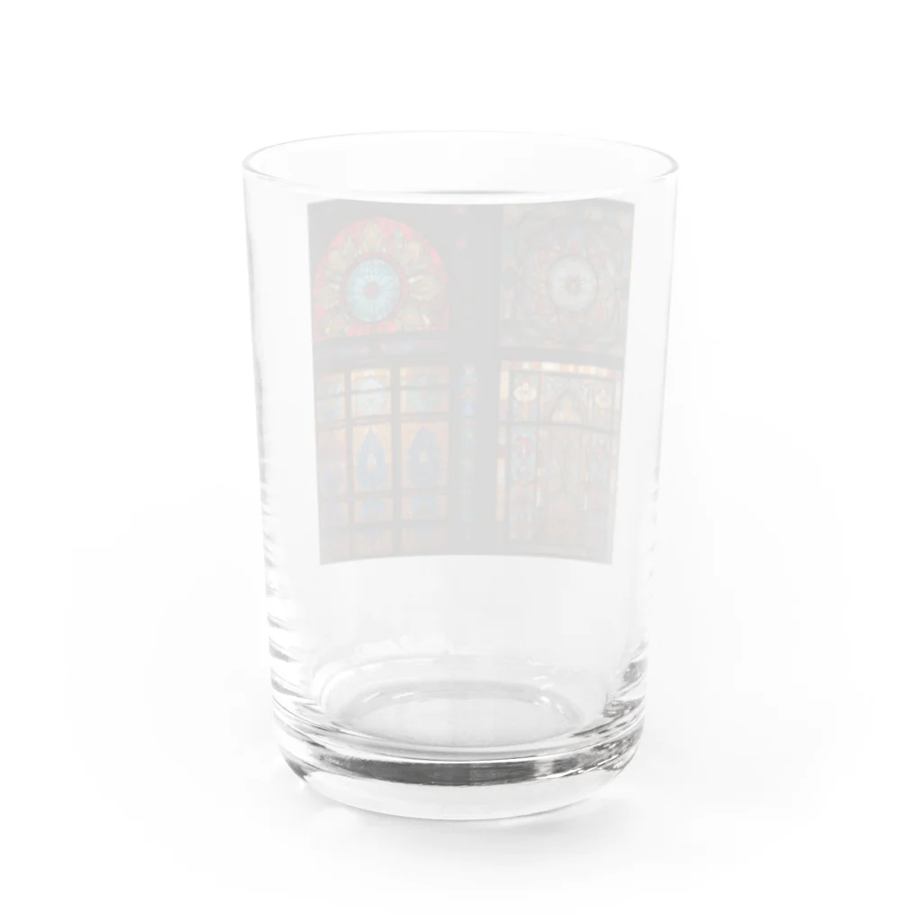 ganeshaの中東の宮殿のステンドグラス Water Glass :back