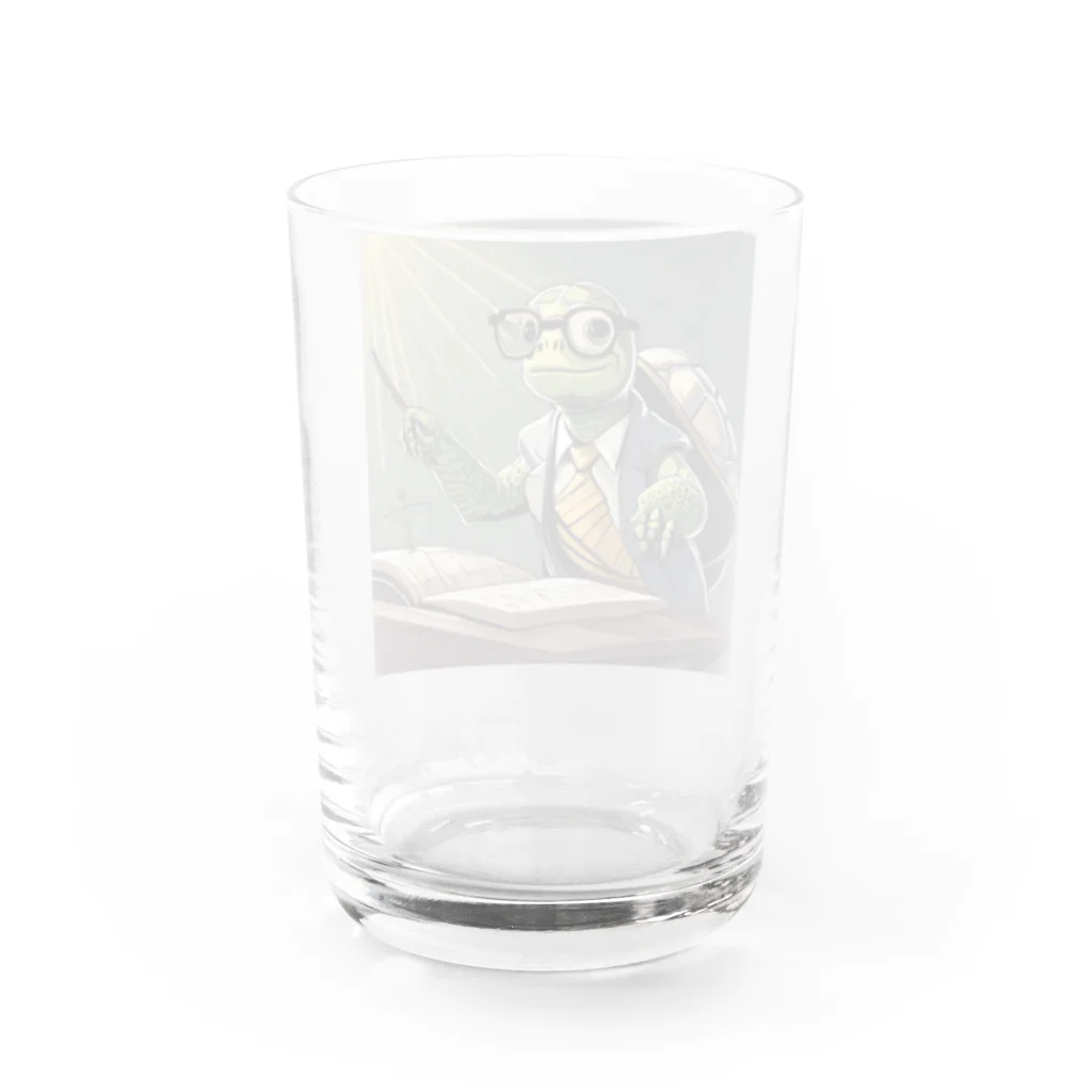 ぱぴぷSHOPの指揮者カメ Water Glass :back