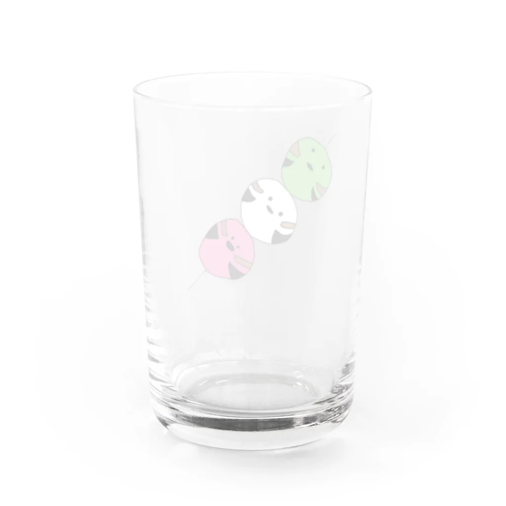 holly_birdsの【ばーず】シマエナガ団子 Water Glass :back