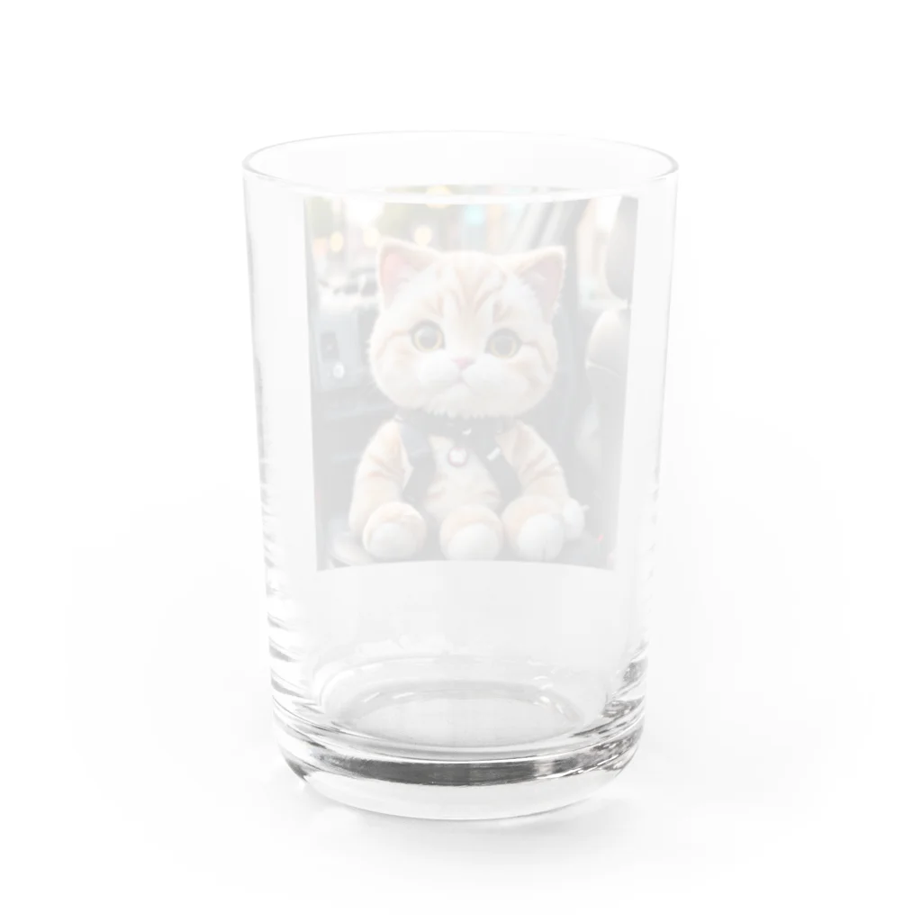 asnaynの車でお出かけネコちゃん Water Glass :back