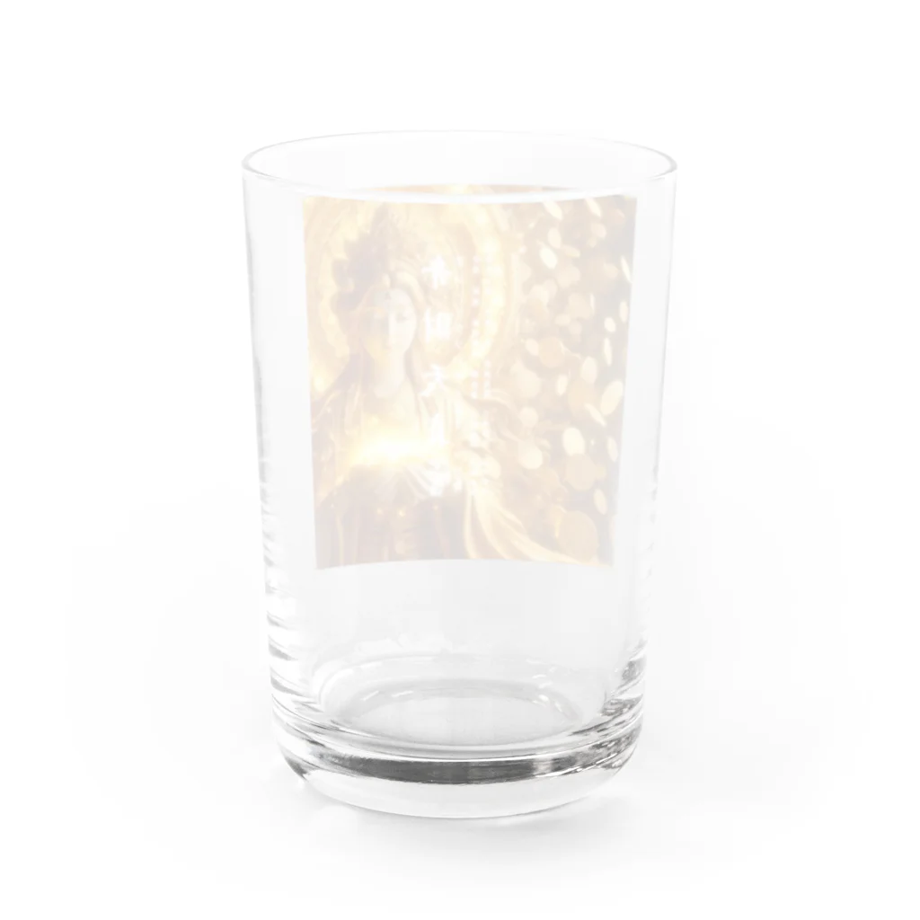 癒しと瞑想リセット開運法の弁財天真言金運グッズ3 Water Glass :back