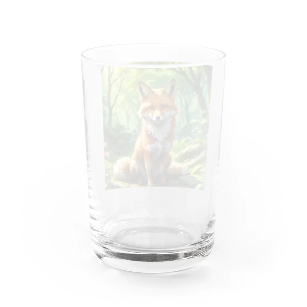 cuteAの可愛いキツネ Water Glass :back