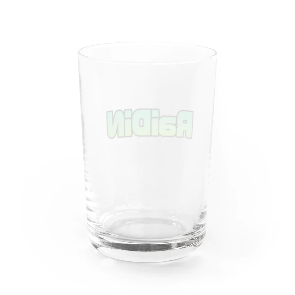 らいでぃん【ホラーゲーマー】の名前ロゴのみ Water Glass :back