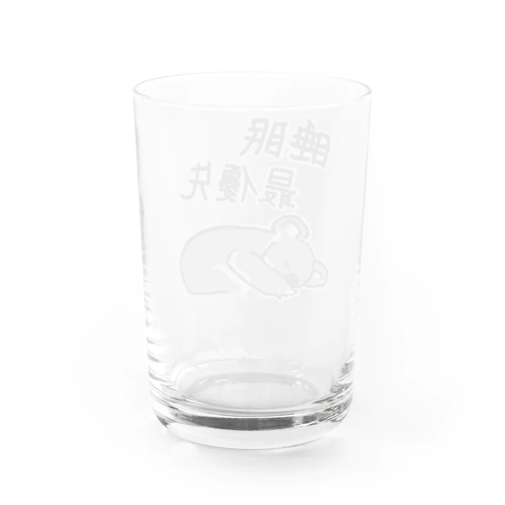 いきものや　のの（別館）の睡眠最優先【コアラ】 Water Glass :back
