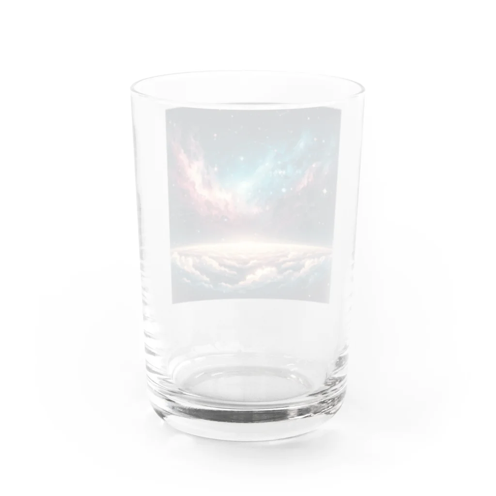 宇宙の神秘グッズ販売所のさいしょの宇宙 Water Glass :back