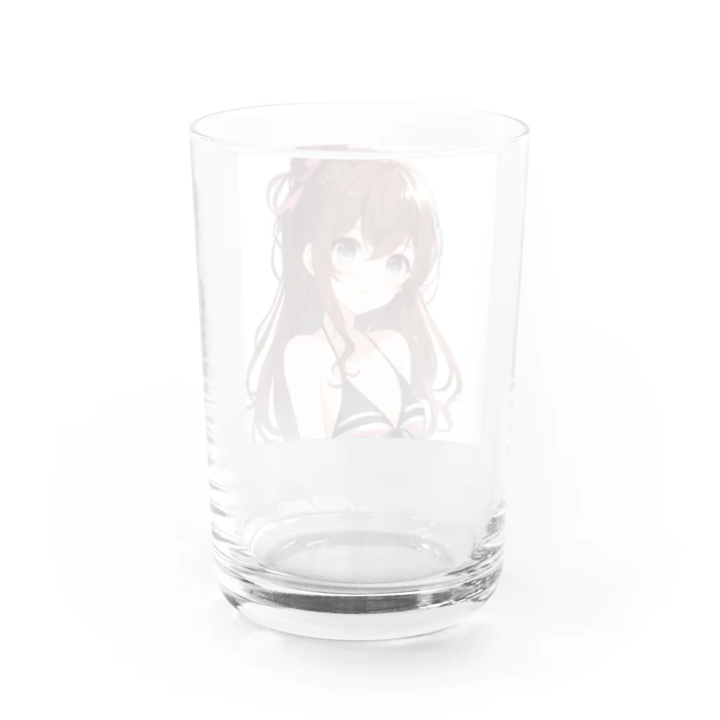 ShopＴＫの水着を選ぶ少女 Water Glass :back