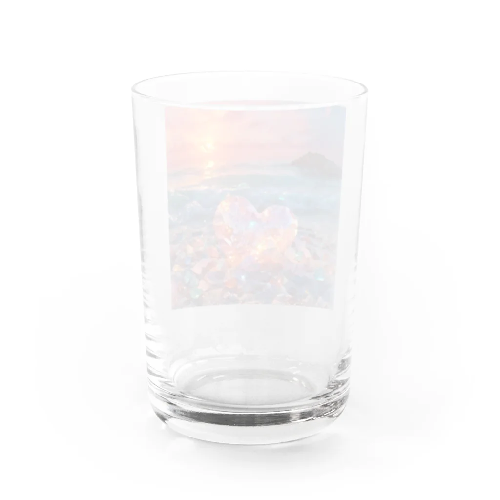 Mellow-Skyの美しすぎるハートシーグラス Water Glass :back