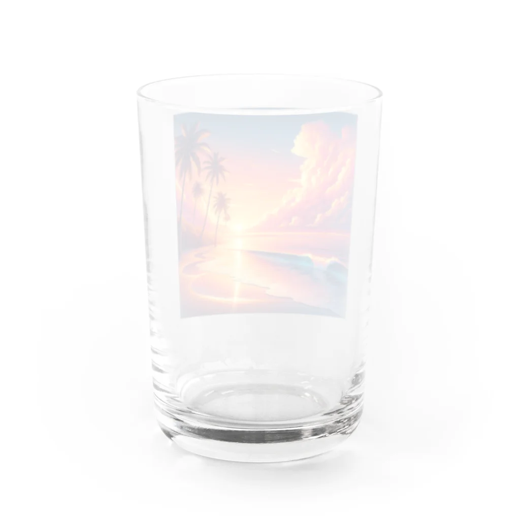 Nanamaruのハワイアン Water Glass :back