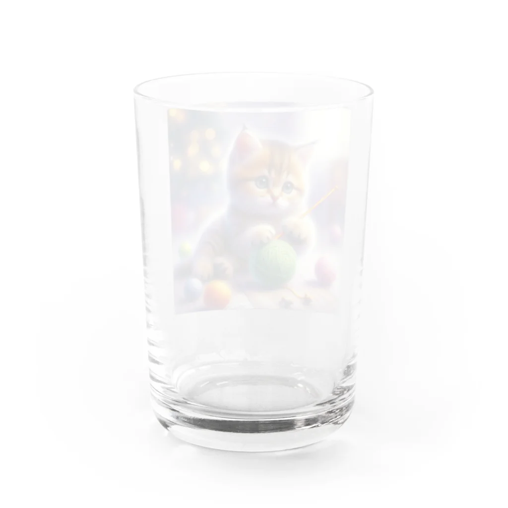 kangekiの遊ぶにゃんこNo.7 Water Glass :back