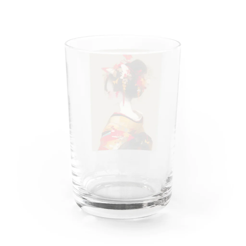 AQUAMETAVERSEの綺麗な髪飾りとうなじ　BLUE PLUM  691 Water Glass :back