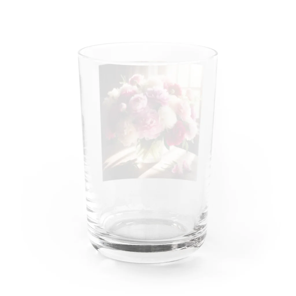 su-toの4月24日の誕生花　シャクヤク Water Glass :back