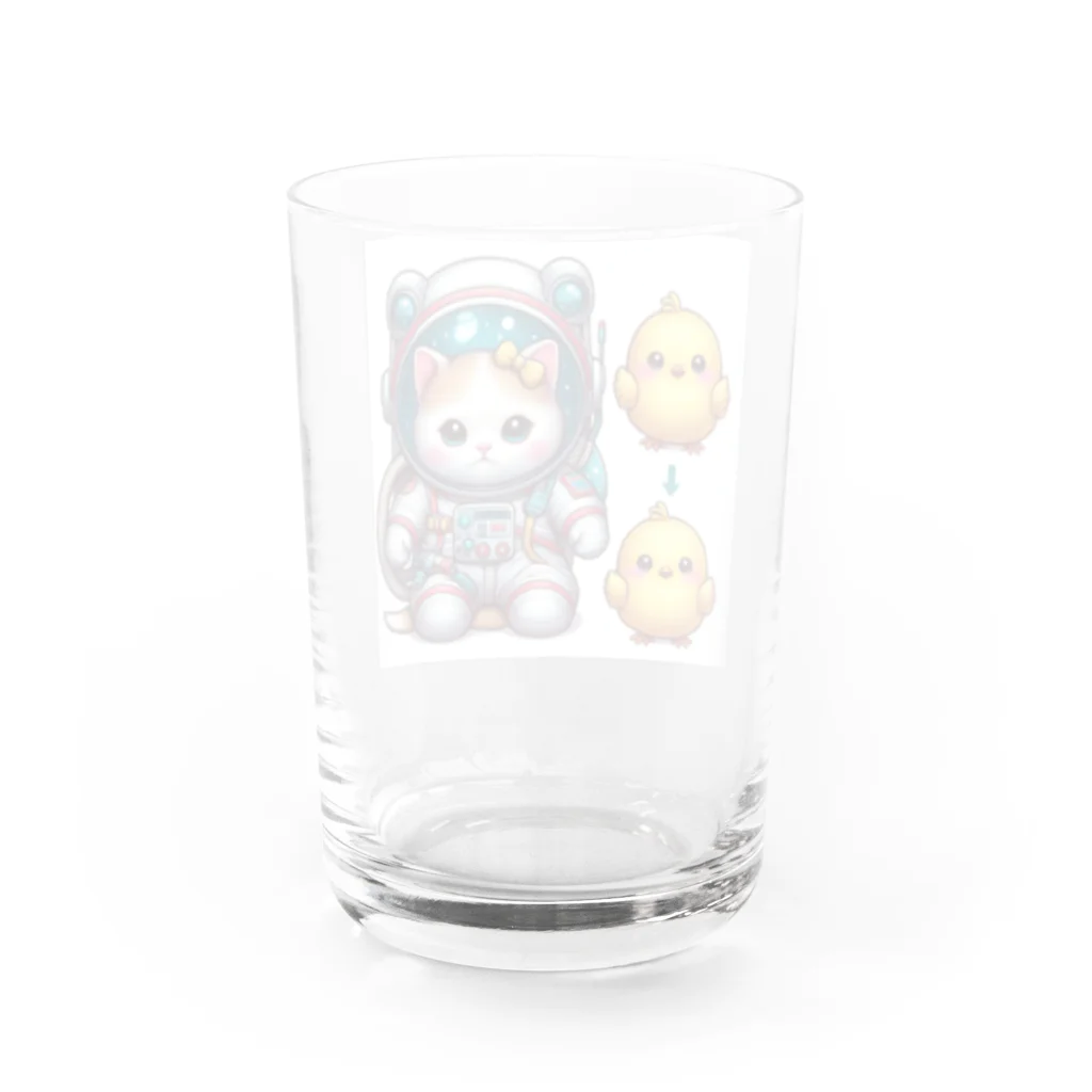 ichi_cocoのスペースキティ Water Glass :back